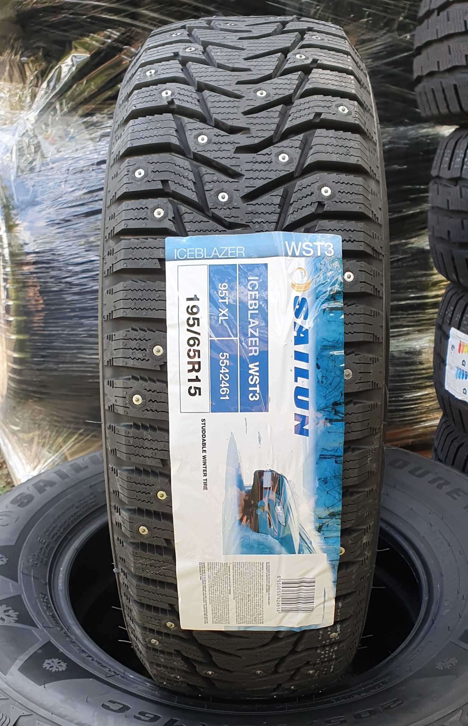 195/65R15 Sailun IceBlazer WST3 95T XL Dot2024 - Image 2